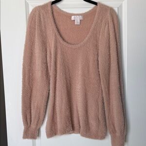 Rachel Parcell Eyelash Balloon
Sleeve Sweater